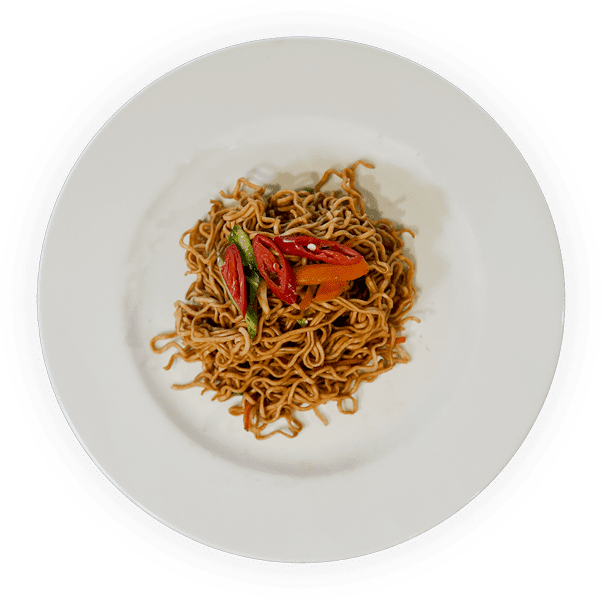 Mie Goreng - Savory fried noodles with vegetables and seasonings.