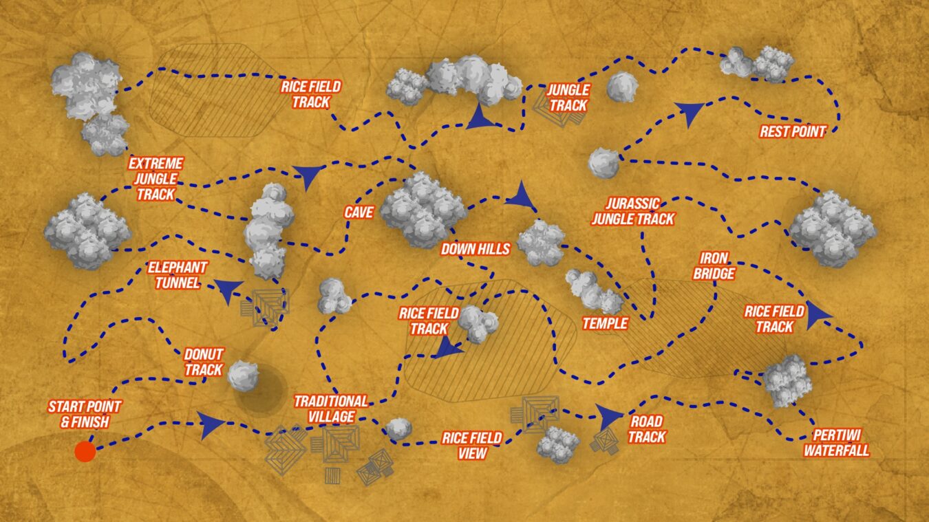 ATV track map at Pertiwi Adventure