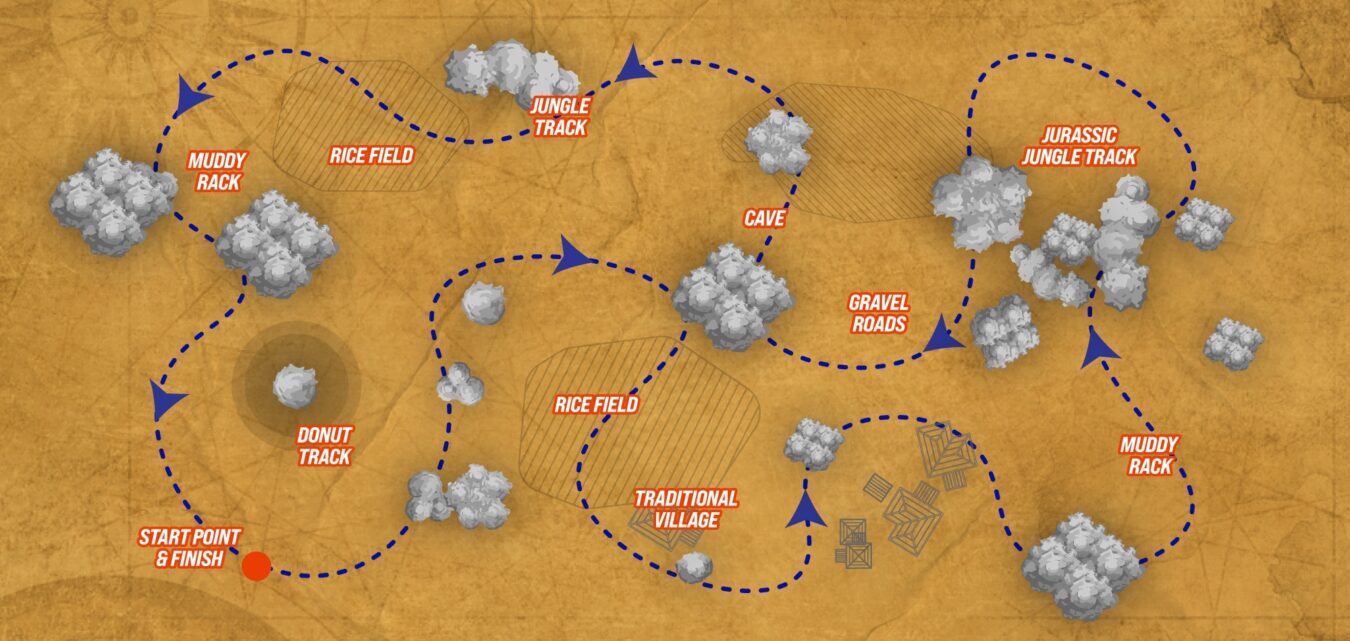 UTV track map at Pertiwi Adventure