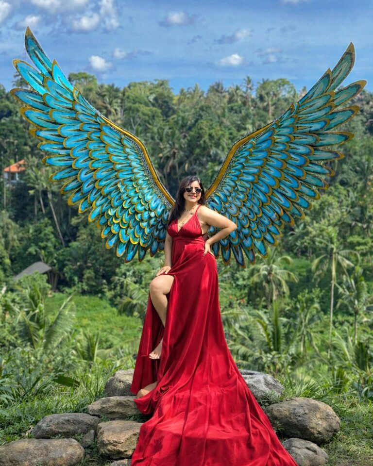 Iconic Bali jungle swing attraction surrounded by natural beauty