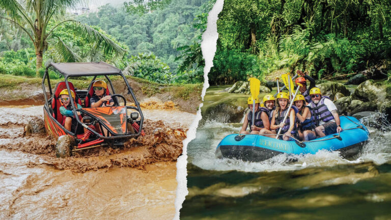 Pertiwi Adventure Bali UTV buggy and rafting combo package with off road buggy adventure and exciting river rafting experience in Bali