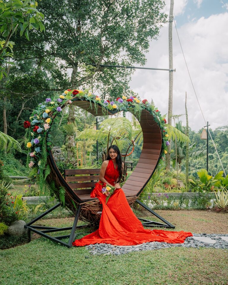 Beauty portrait at the Love Seat Pertiwi Jungle Swing adventure in Bali