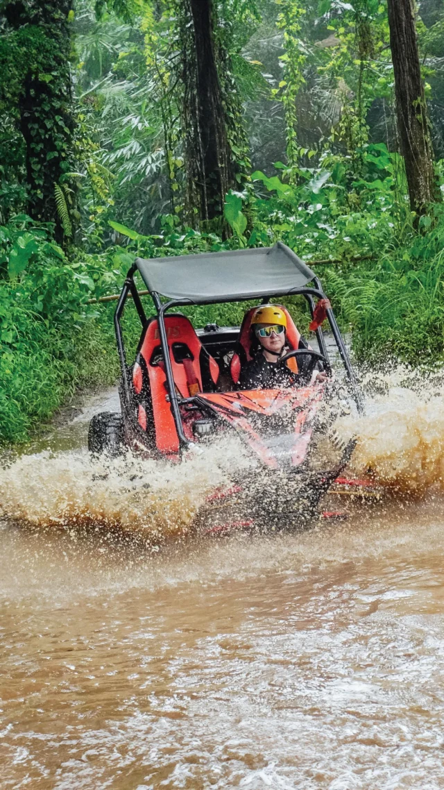 Mud flying. Water splashing. Adrenaline rising. Our UTV Jungle Buggy delivers the ultimate off-road adventure—wet, muddy, and packed with nonstop fun. If you’re in Bali, this is a must-try.