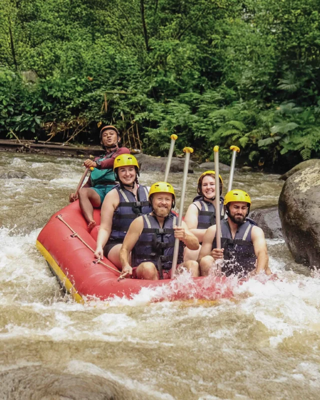 Smooth rapids, big smiles, and easy-going fun. Ayung River rafting is a friendly adventure perfect for beginners, families, and anyone who wants to enjoy Bali’s nature with a splash of excitement. Relaxed, safe, and unforgettable.