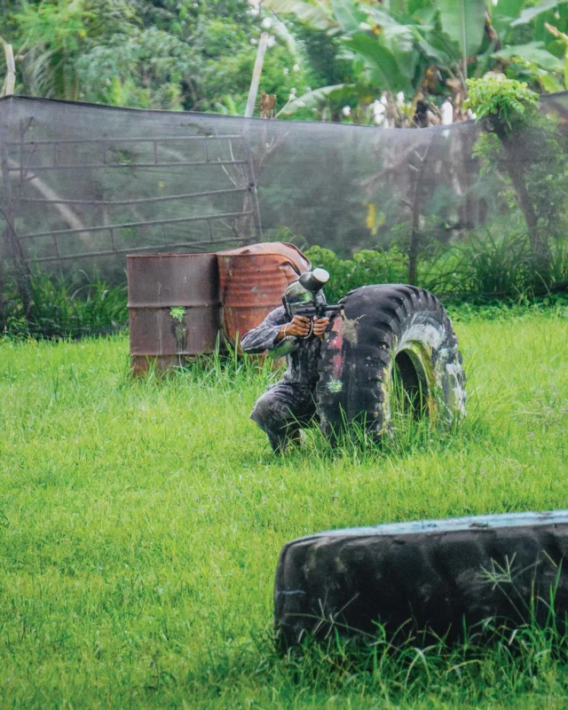 Take aim. Trust your team. Take the win. Our paintball arena is where strategy meets teamwork—perfect for group challenges and team-building moments. Ready to dominate the game?
