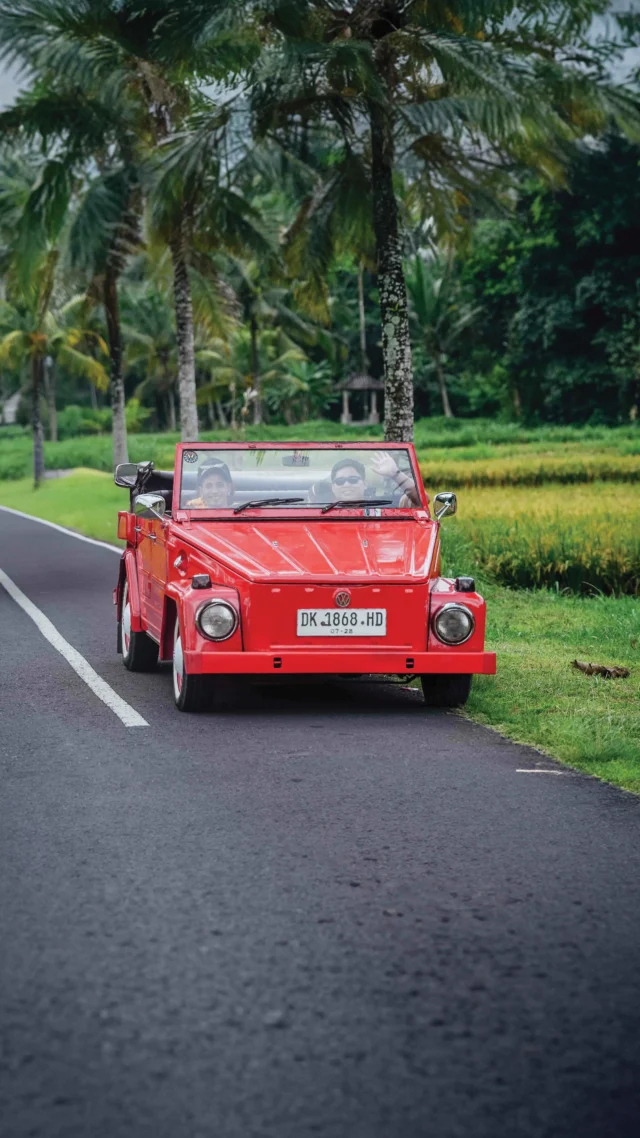 Slow down and enjoy the journey. Our VW Vintage Tour takes you through the peaceful roads of Bongkasa Village, where nature, culture, and classic vibes come together. A relaxed adventure, the Pertiwi Adventure way.