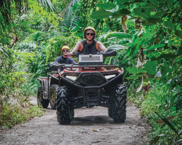 Mud flying. Engines on. Adrenaline up. This ATV Quad Bike ride on our exclusive private track delivers wet, muddy, and nonstop off-road excitement. Pure adventure, Pertiwi Adventure style.
