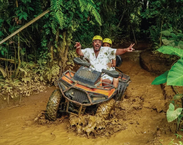 Things got muddy real fast Solo rider or tandem team Our Bali ATV ride takes you through jungle trails rice fields and fun muddy tracks Either way… nobody stays clean Which one would you choose?