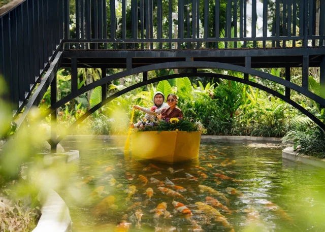A little moment in Bali Koi. Water. Calm. Floating gently while the koi gather beneath you… a simple moment that feels a little magical Sometimes the best pose is just enjoying the moment. This is one of those experiences you’ll remember.