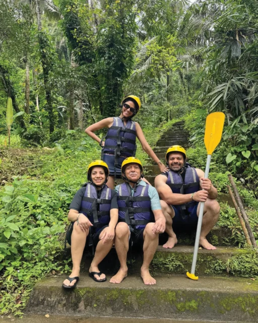 Back to the river Rapids. Splash. Laughter. Floating down the Ayung River with jungle views all around A little adventure. A lot of fun. Some rides are just better together Would you try this?