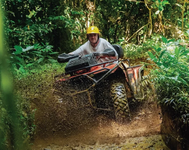 Your Bali adventure starts here Jungle trails Muddy tracks And the iconic Jurassic jungle route Ride through our private track with one of the longest ATV experiences in Bali. No rush. No strict slot time. Just pure adventure at your own pace Solo ride or tandem fun — either way, it’s going to get muddy Would you try this ride?