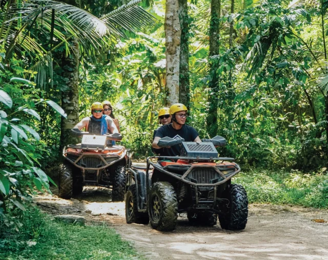 Not all ATV rides are created equal Longer track. More jungle. More adventure. Ride through muddy trails, hidden jungle paths, and our iconic Jurassic Jungle Track No strict slot times. No rushing. Just ride and enjoy the experience at your own pace Solo or tandem — the choice is yours. Ready for one of Bali’s most exciting ATV adventures?