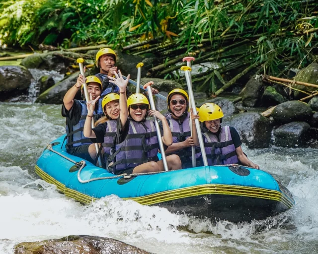 Forget the boring meeting room. This is how teams actually bond. Team building. Paintball. Rafting. ATV. All in one day — all in one place. No long presentations. No awkward office games. Just mud, laughter, teamwork, and memories that actually stick. From strategy in the paintball arena to paddling together on the river and riding through Bali’s private ATV track This is team building, Pertiwi style. Planning your next company outing?