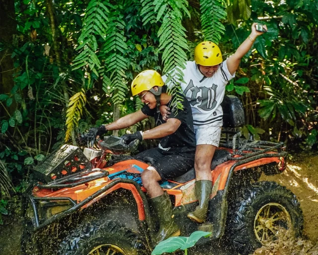 Forget the boring meeting room. This is how teams actually bond. Team building. Paintball. Rafting. ATV. All in one day — all in one place. No long presentations. No awkward office games. Just mud, laughter, teamwork, and memories that actually stick. From strategy in the paintball arena to paddling together on the river and riding through Bali’s private ATV track This is team building, Pertiwi style. Planning your next company outing?