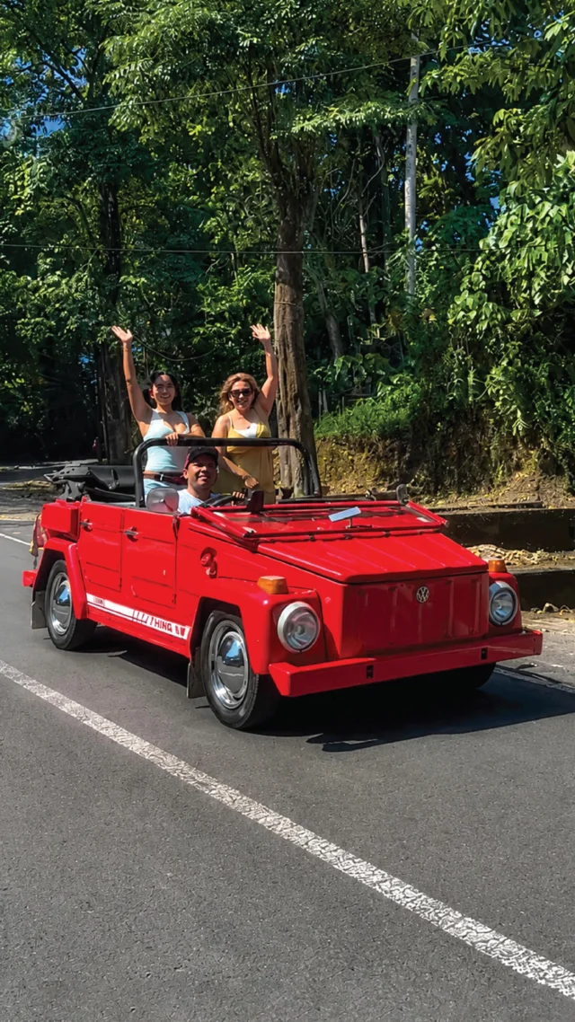 Slow down. This is Bali in vintage mode Classic VW ride. Rice field views. Village roads. Fresh air all around. From Bongkasa Village to Taman Mumbul, every stop feels calm, scenic, and a little romantic No rush. No loud crowds. Just a beautiful ride through Bali’s softer side. Perfect for couples, families, or anyone who loves a classic journey Ready for your VW Safari moment? Get instant quote and exclusive direct online offer on our website.
